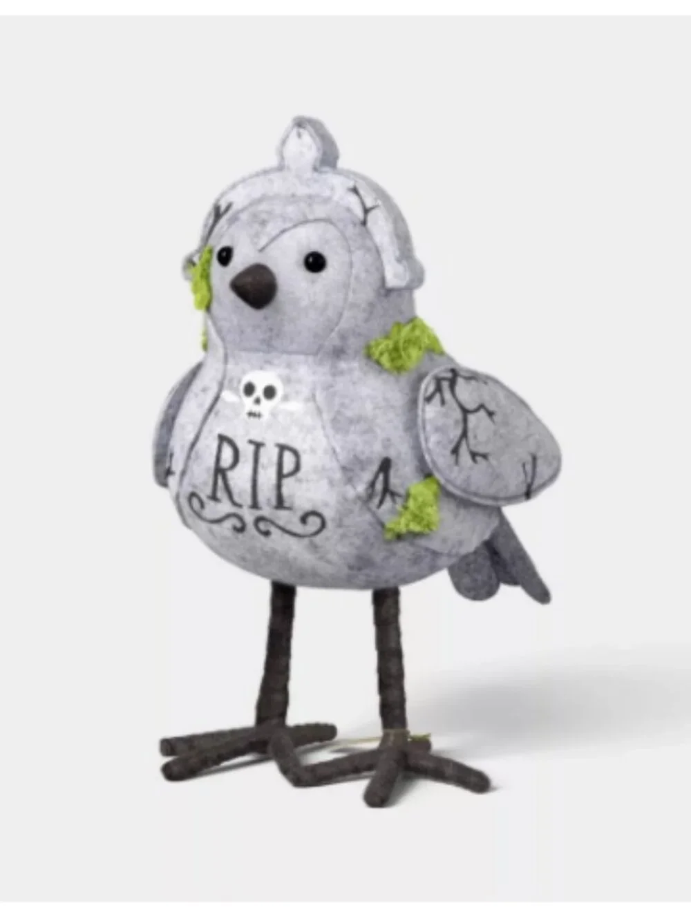 NWT Featherly Friends 'Ripley' Tombstone Bird Figurine - Hyde and EEK